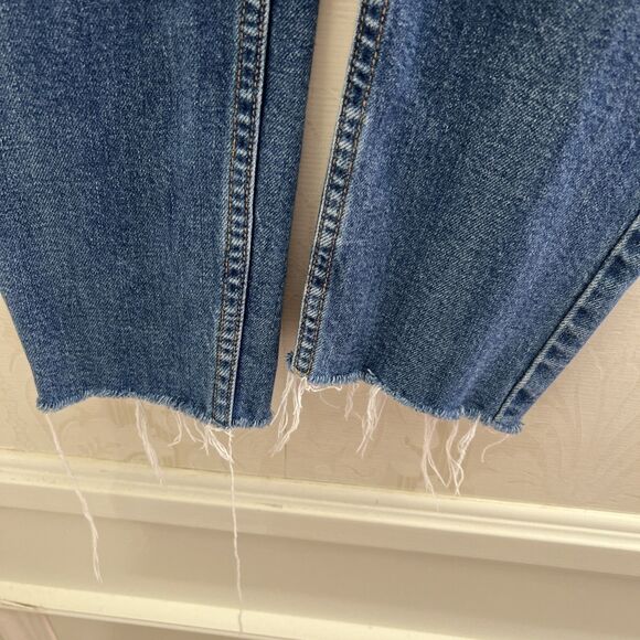 RE/DONE Originals Jeans Women’s Size 30x27 High Rise Button Fly Ankle Straight - Picture 5 of 11
